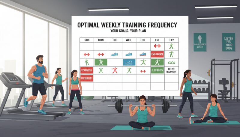 Optimalan broj treninga nedeljno za postizanje ciljeva Optimalan broj treninga nedeljno za postizanje ciljeva